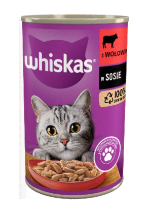 Whiskas Canned Beef Sauce 400g