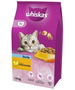 Whiskas Dry Sterile Chicken 1.4kg