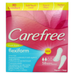 Carefree Plus Fresh Scent flexiform +3D Comfort 58