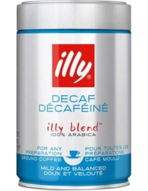Illy Espresso Ground Decaffeinated Coffee 250g