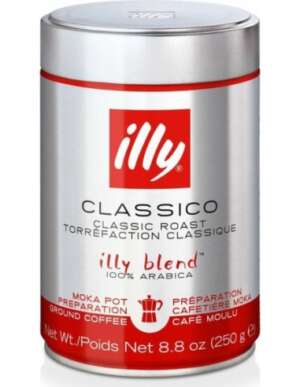 Illy Espresso Moka Classico Ground Coffee 250g