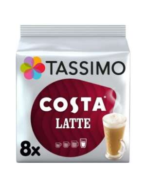 Tassimo Costa Latte Coffee Pods x8 223.2g