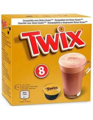 Twix Hot Chocolate Pods 8Pk 136g