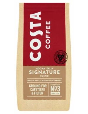 Costa Coffee Mocha Italia Signature Blend Ground for Cafetiere & Filter 200g