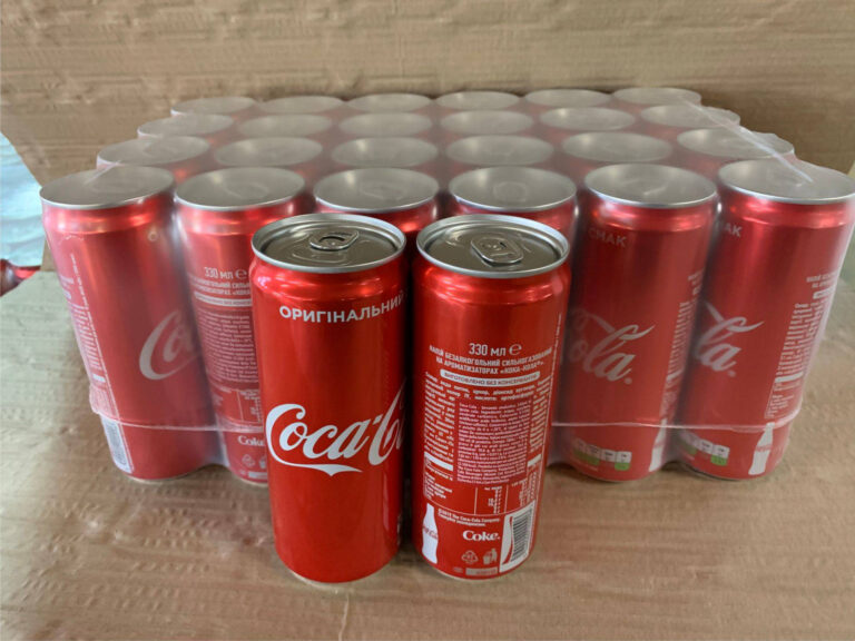 Coca Cola 330 ml SLEEK 24 origin UKR with sticker