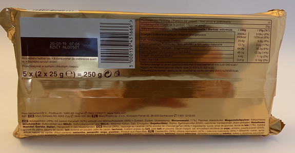 Display: Snickers (5x50g)=250g x11pcs & Twix 5x(2x25g) =250g x6pcs & Mars (5x45g) = 225gx6pcs & Milky Way (9x21,5g)=193,5gx11pcs - Image 21