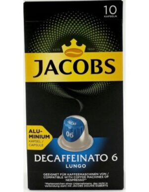 Jacobs Caps Lungo 6 Decaff 10pcs 52g