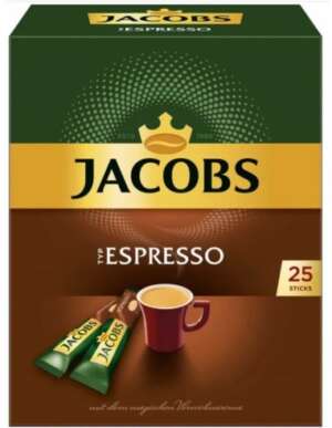 Jacobs Espresso Instant Coffee Sticks 3in1 25Pk