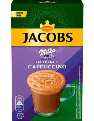 Jacobs Instant Cappuccino Milka Hazelnut 8Pk 132g