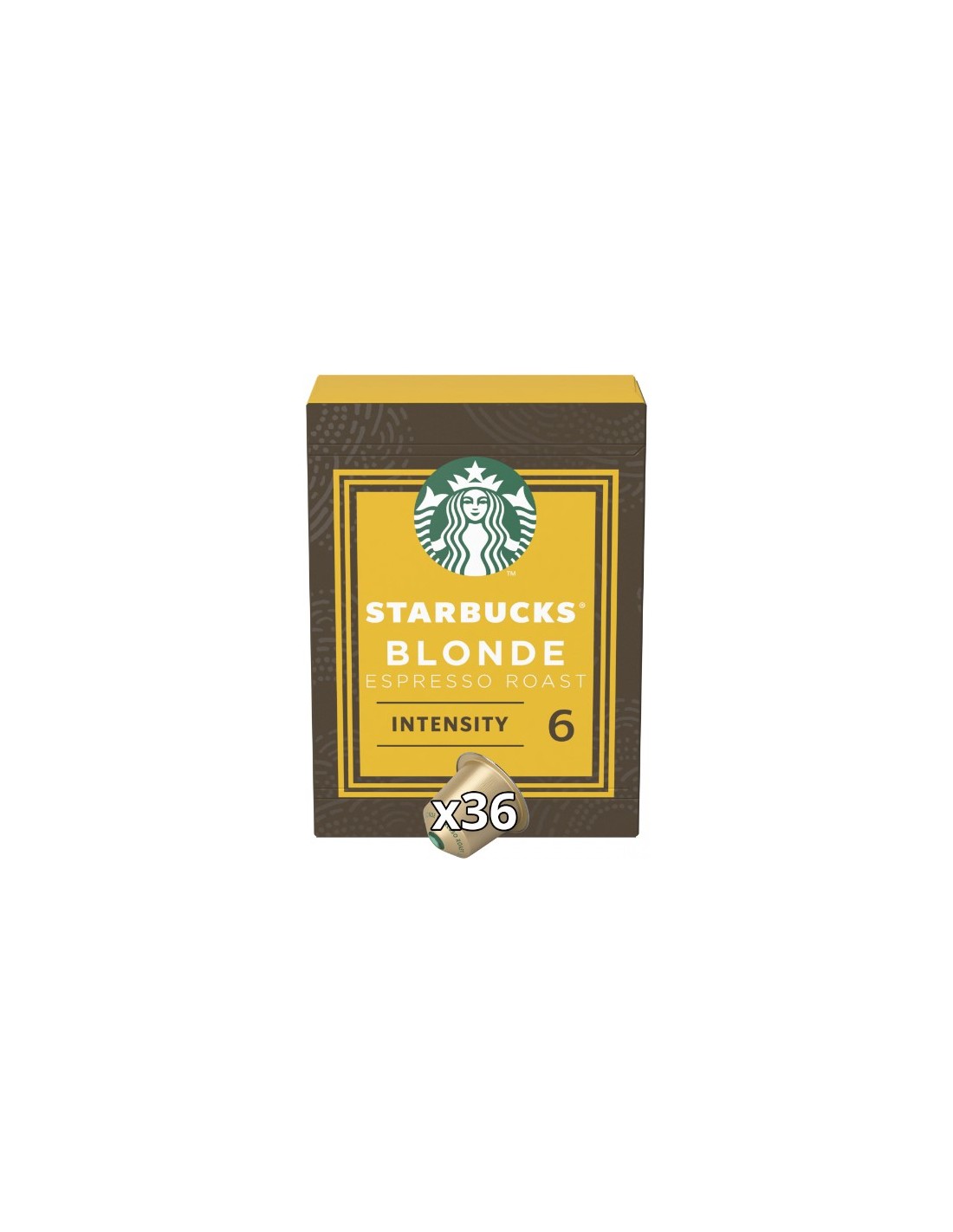 Starbucks Nespresso Blonde Espresso Roast Big Pack 36 Caps