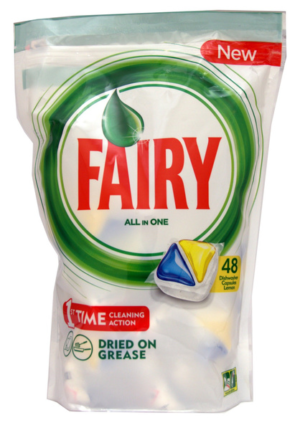 Fairy All In One 48 Dishwasher Capsules Lemon 675 g